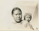 Image of Eskimo [Inuk] mother and baby